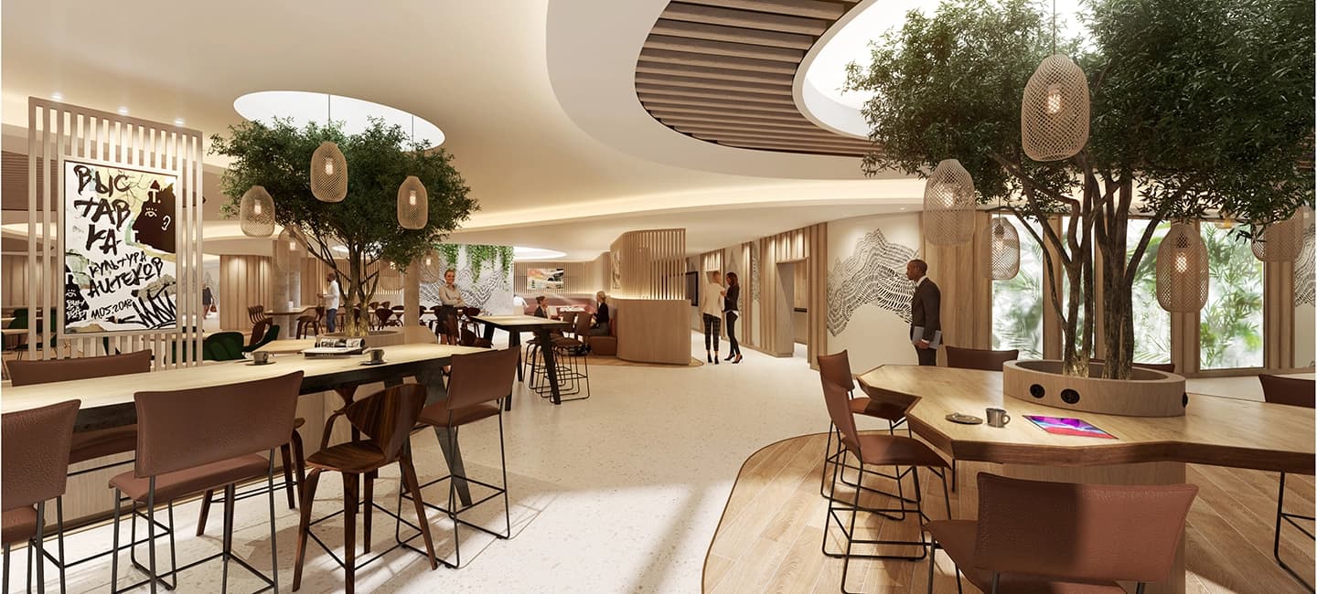 Moderne Kantine Aufenthaltsräume