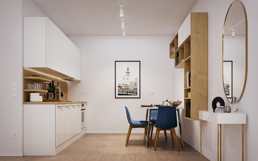 moderne helle Wohnküche