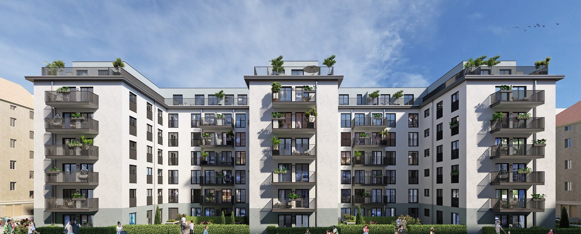 Fassade Mehrfamilienhäuser