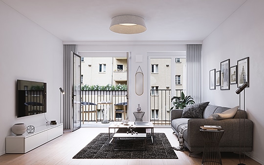 modernes helles Wohnzimmer