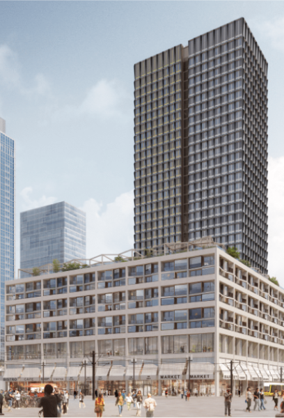 Fassade Büro-Hochhaus