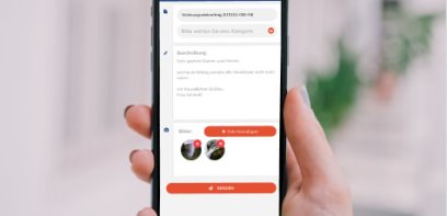 Smartphone mit App-Ansicht