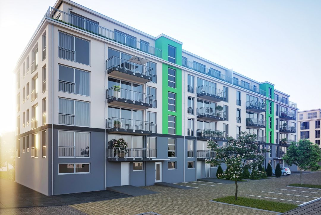 Fassade Mehrfamilienhaus