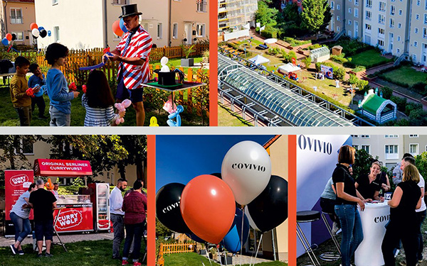 Verschiedene Fotos von Mieterfest