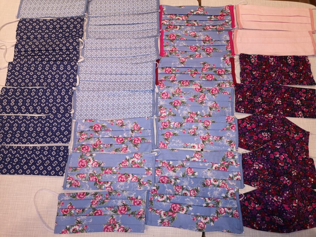 Viele bunte Mund, Nasenmasken