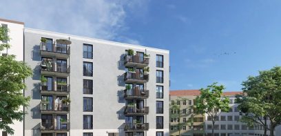 Außenfassade eines Neubeuprojekts