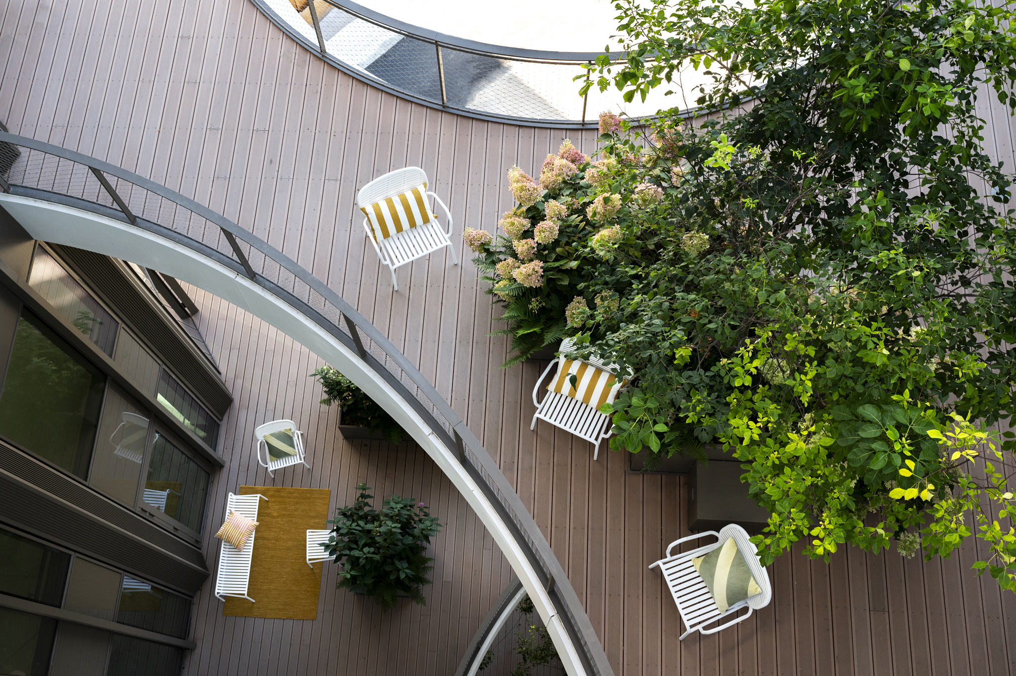 Außenansicht einer Terrasse