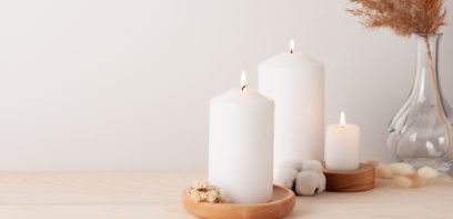 3 Kerzen, die leuchten