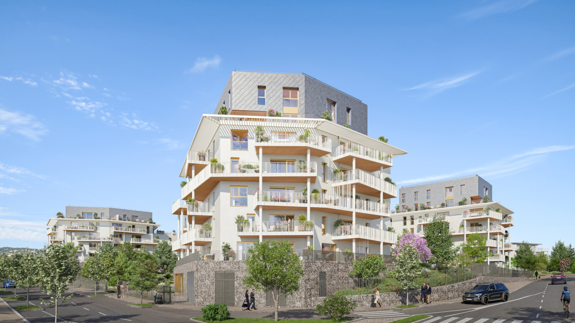 Visualisierung Covivio Sanierungsprojekt in Nizza Cimiez