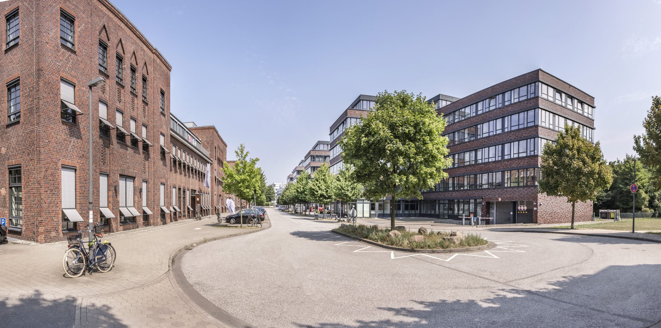 Straßenzug Bürogebäude Quartier am Zeughaus Hamburg