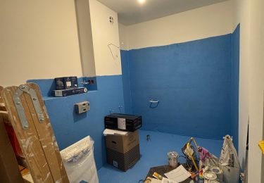 Badezimmer im Ausbau