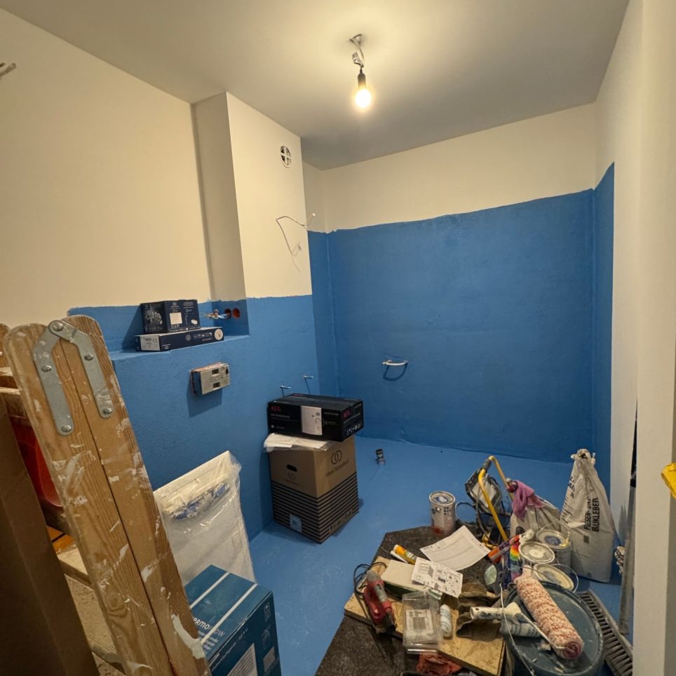 Badezimmer im Ausbau