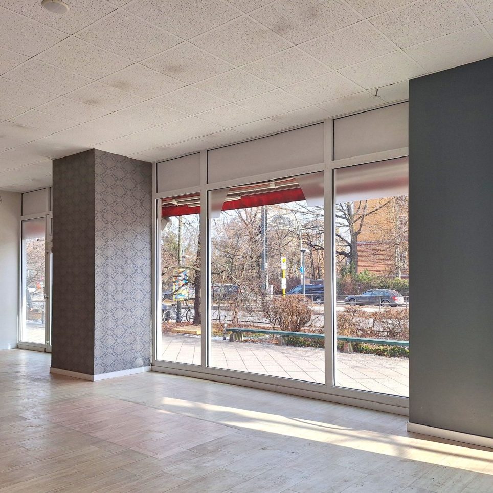 lange Schaufensterfront