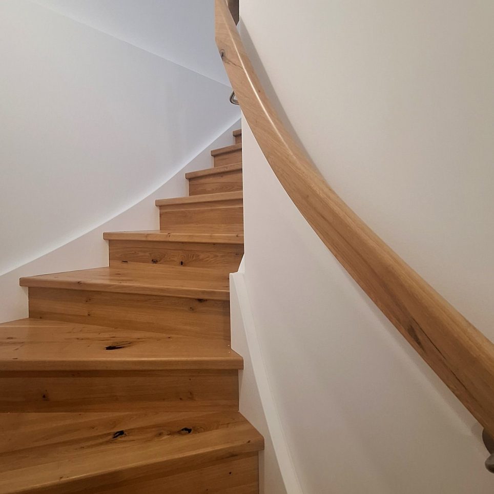 Treppe in das Obergeschoss