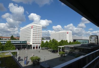 Blick vom Balkon
