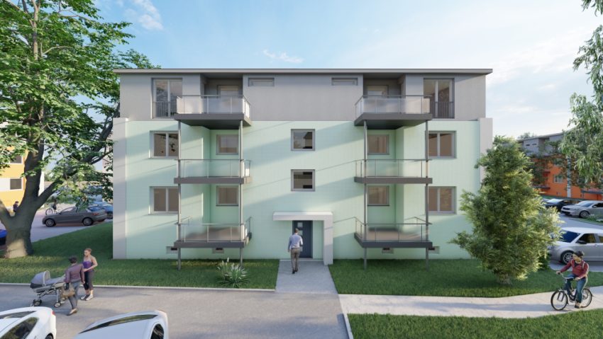Fassade Mehrfamilienhaus