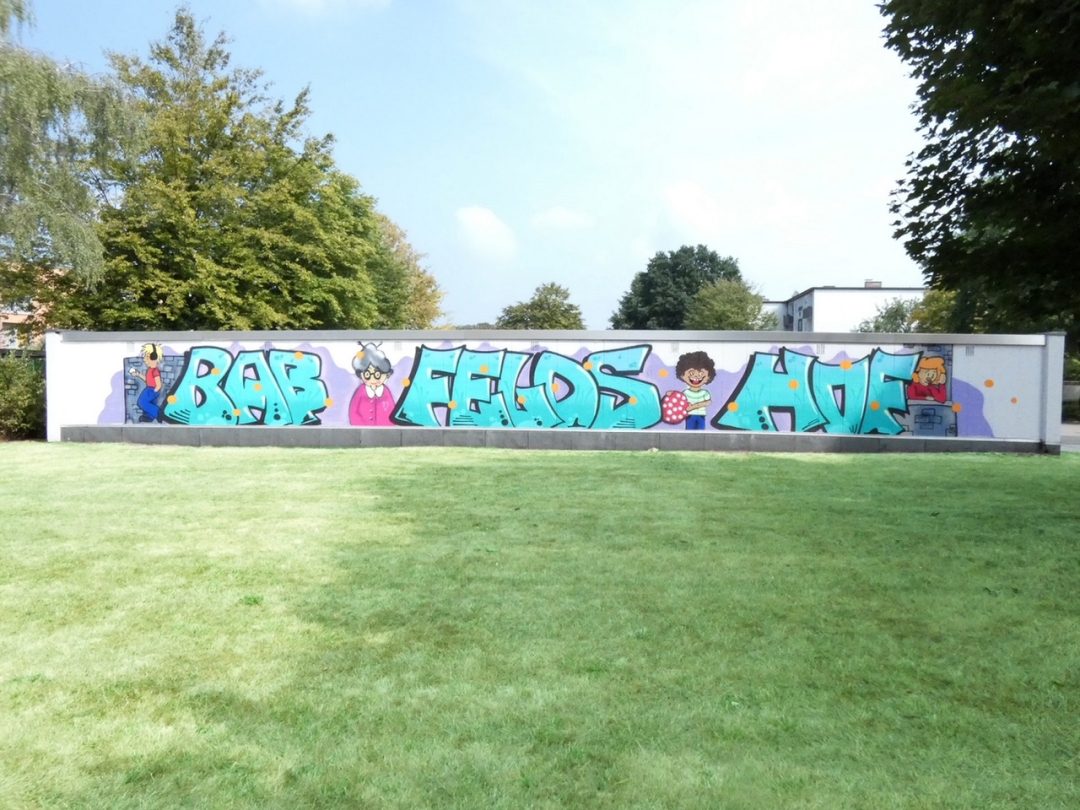 Graffiti auf Mauer