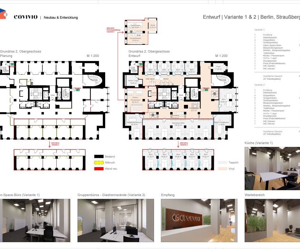 Grundriss Variante 1 & 2