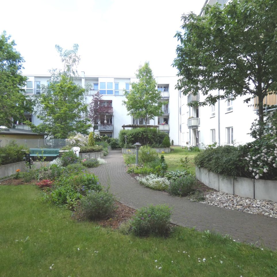 innenliegender Garten