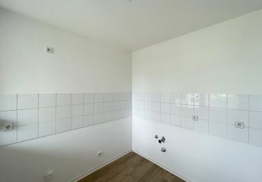 Küche mit Fliesenspiegel