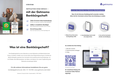 Angebot Kautionsbürgschaft