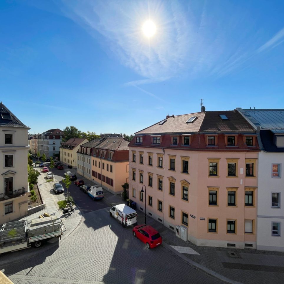 Blick aus dem Wohnzimmer