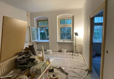 Wohnzimmer im Ausbau