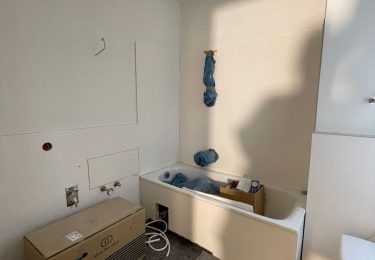 Badezimmer noch im Ausbau