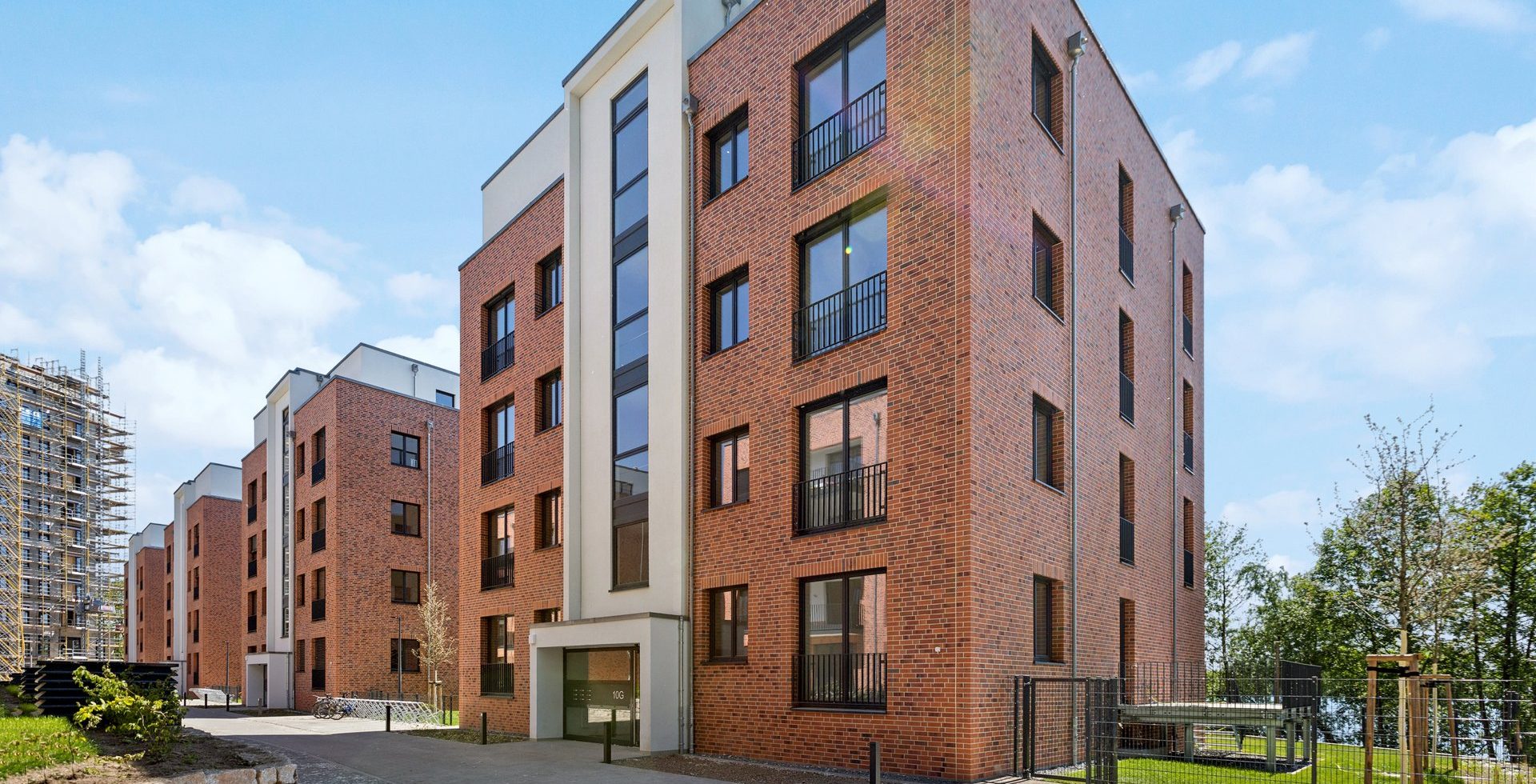 Neubau und Baustelle des Covivio Projekts Eiswerder
