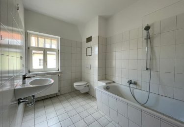 Tageslichtbad mit Wanne, Dusche und WM-Anschluss - Beispielfoto