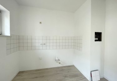 Küche mit Fliesenspiegel