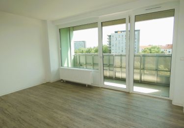 Wohnzimmer mit Glasfront