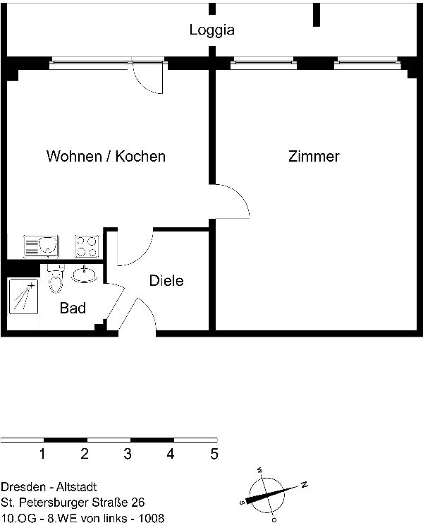 Grundriss vergleichbare Wohnung