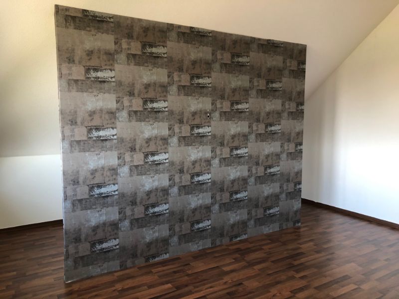 Schlafzimmer mit Trennwand