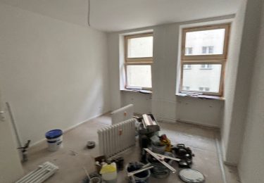 Wohnbereich im Sanierungszustand