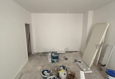 Wohnbereich im Sanierungszustand